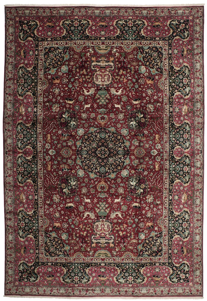 Tabriz Tappeto persiano 360 x 520 (Iran) Annodato A Mano