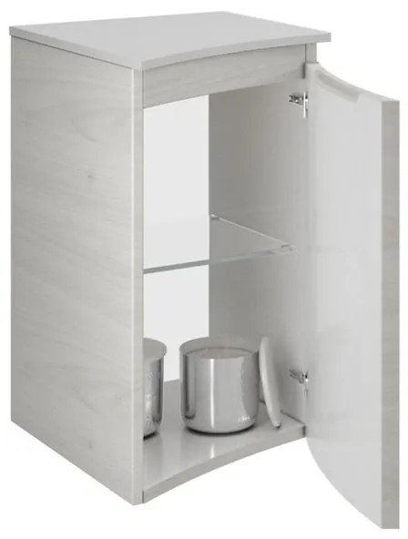 Armadietto bagno a terra Armonia 1 anta P 46 x L 35 x H 45 cm rovere nordico