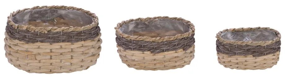 Coprivaso in paglia in set da 3 - Ego Dekor