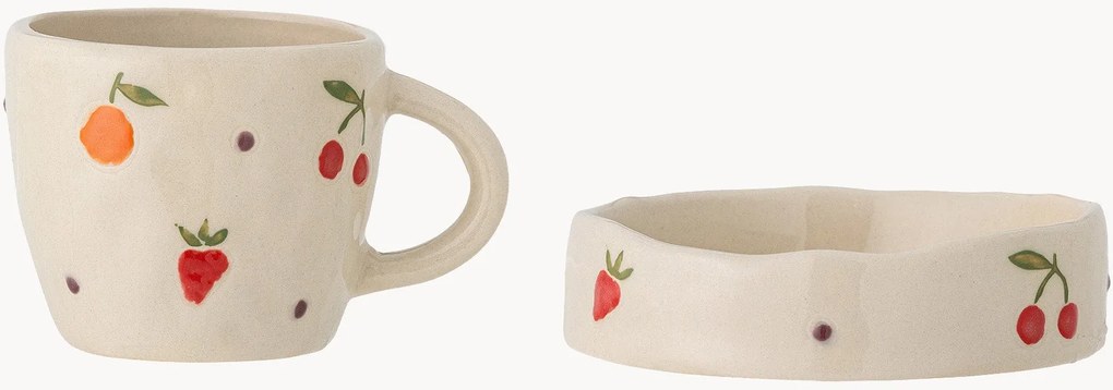 Set di 2 stoviglie per bambini dipinte a mano Tatiana