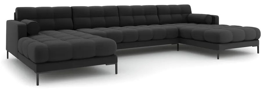 Divano angolare a U grigio scuro Bali - Cosmopolitan Design