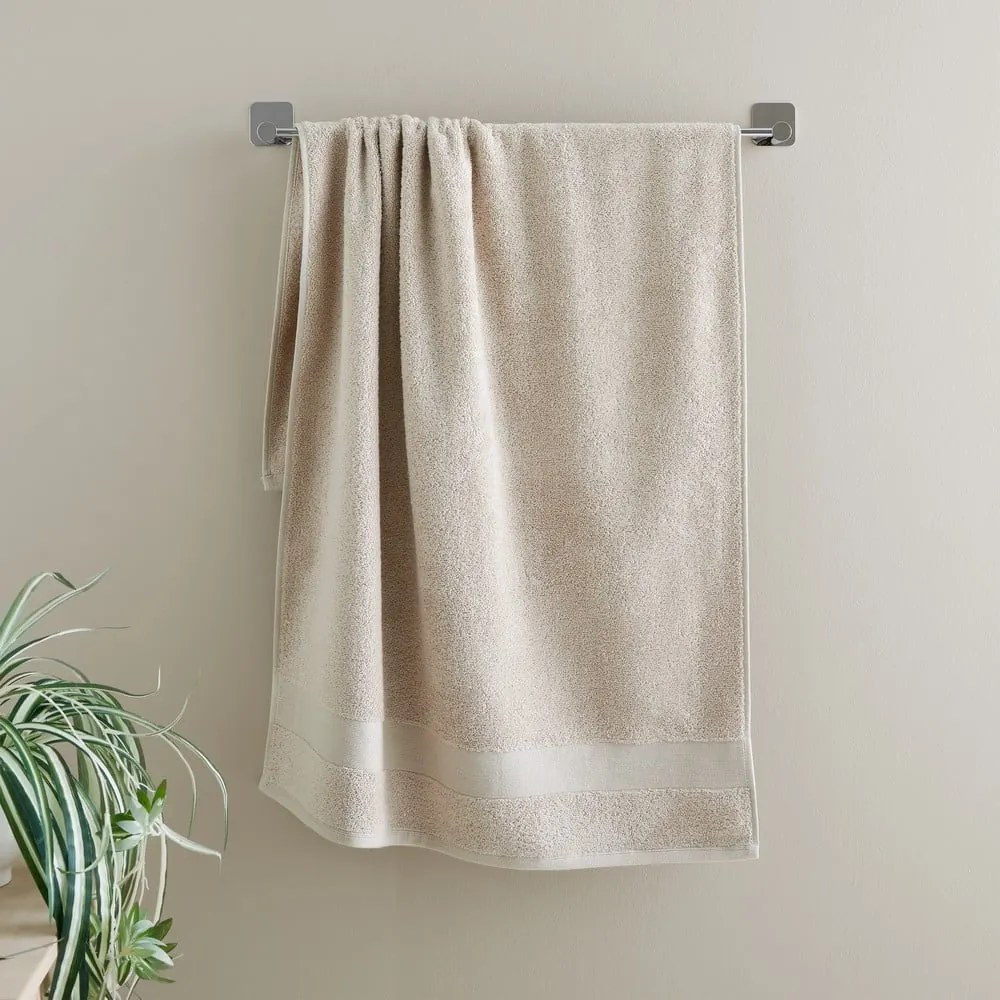 Set di 2 asciugamani in spugna di cotone beige 90x140 cm Anti-Bacterial - Catherine Lansfield