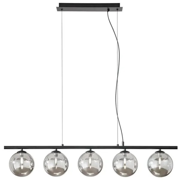 Lampadario Glamour Honey nero paralume nero 5x G9 LUCE AMBIENTE DESIGN