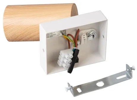 Brilagi - Faretto da parete SELE 1xGU10/30W/230V bianco/decorazioni in rovere