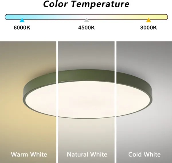 Brilagi - Plafoniera LED POOL LED/60W/230V 3000/4000/6000K 60 cm verde