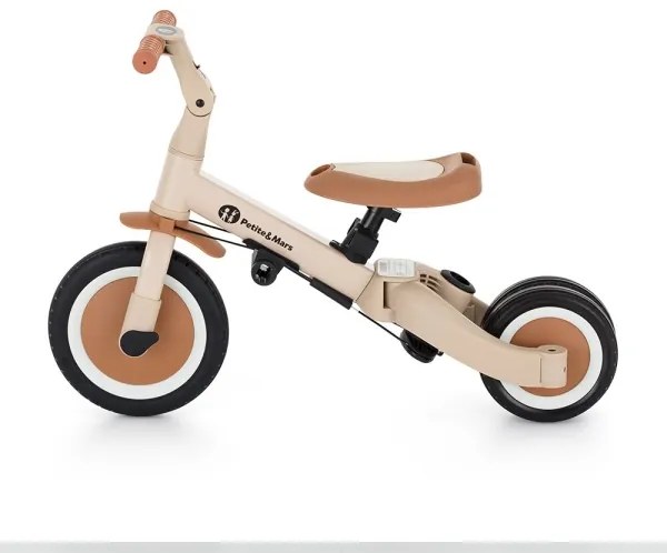 PETITE&amp;MARS - Triciclo per bambini 5in1 TURBO Desert Sand