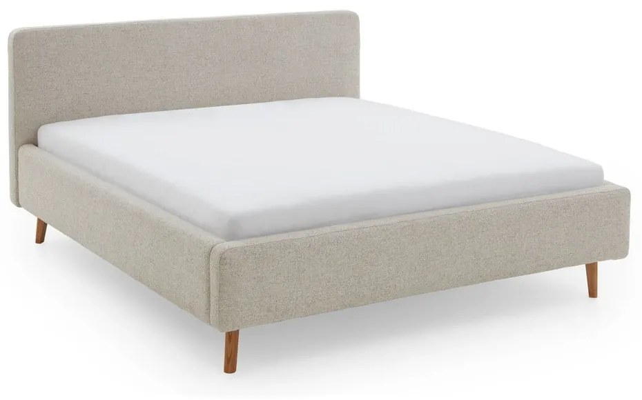 Letto matrimoniale imbottito beige rete non inclusa 180x200 cm Mattis – Meise Möbel