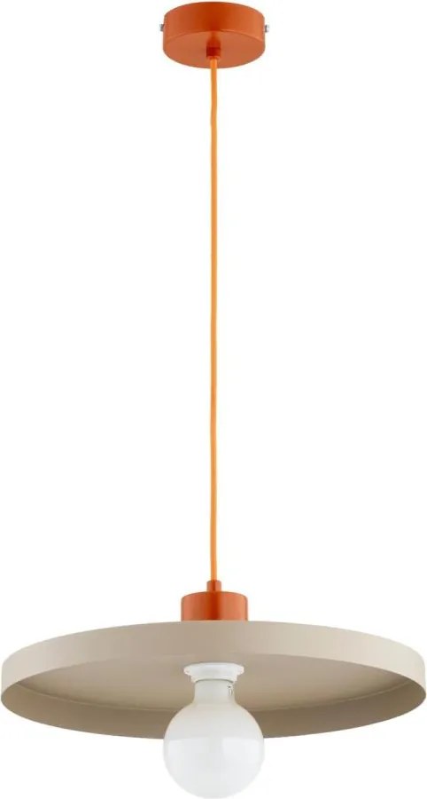 Lampadario a sospensione con cavo ETERI 1xE27/15W/230V beige/rame