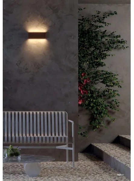 Redo 90453 - Applique da esterno a LED KLIPPE LED/24W/230V 3000K IP54 marrone