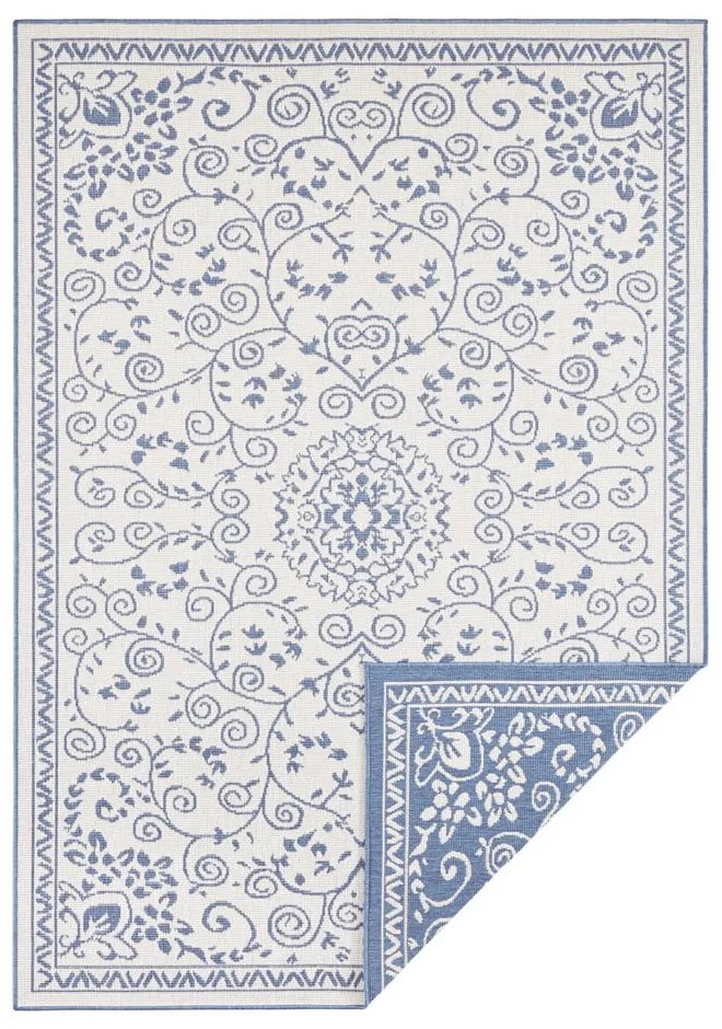 Tappeto da esterno blu e crema , 80 x 150 cm Leyte - NORTHRUGS