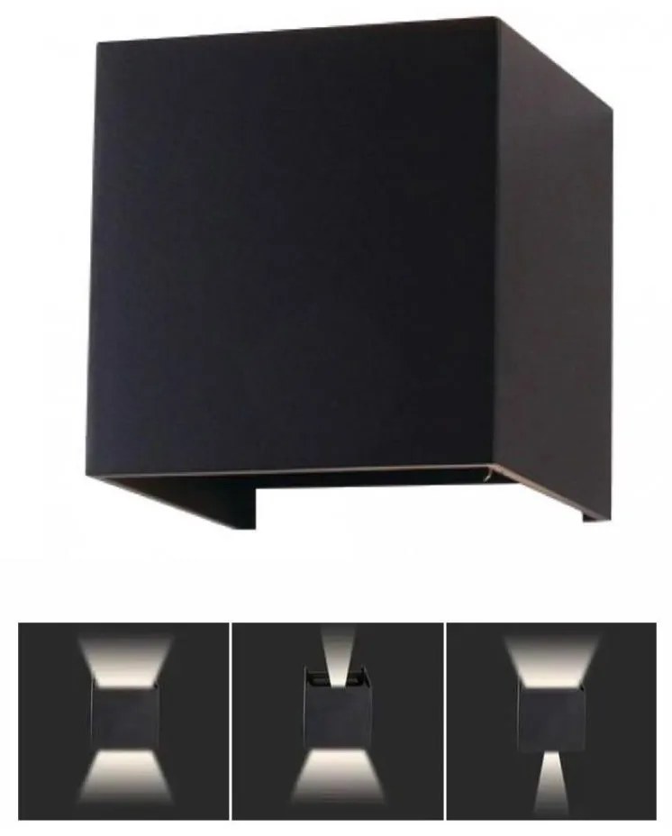 Applique LED da esterno LED/5W/230V 3000K IP65 nero