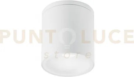 Plafoniera citizen bianca tonda 1 luce attacco e27 ip54 14,5x17cm