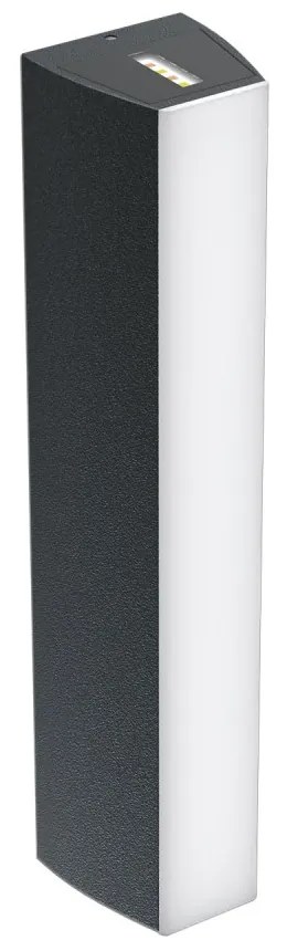 Applique Bidirezionale Nera 12W CCT, IP65 da esterno - Serie FILO Colore Bianco Variabile CCT
