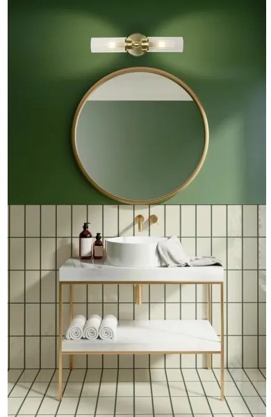 Searchlight 29982SB - Applique da parete IMPERIAL 2xG9/33W/230V ottone