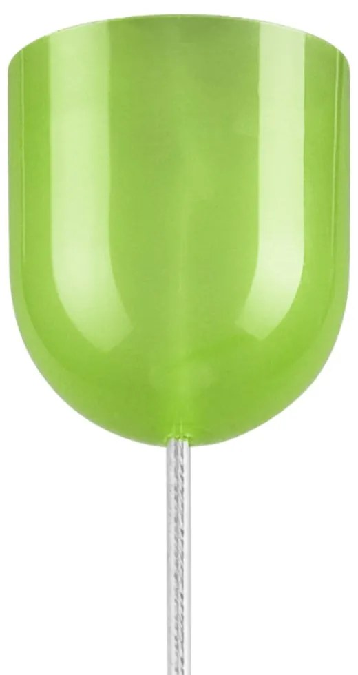 Lampadario verde con paralume in vetro ø 30 cm Sfera – LAMKUR