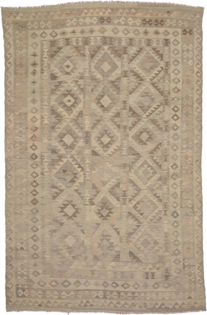 Kilim Tappeto 200 x 290 Beige (Afghanistan) Tessuto A Mano