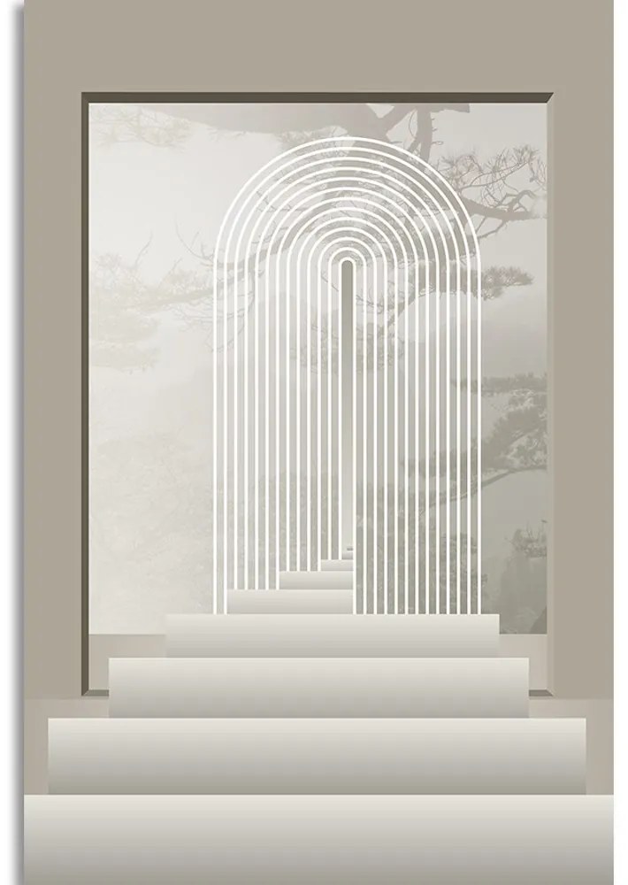 Stampa su tela – Scale verso il paradiso Mid-Century