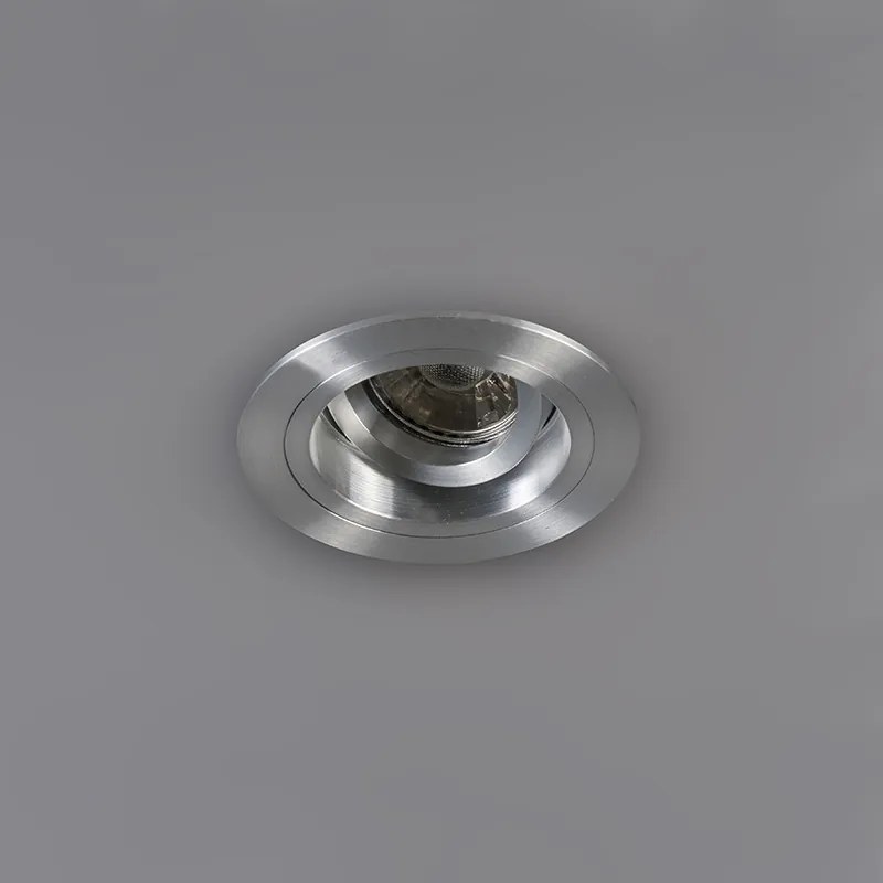 Set di 6 faretti da incasso rotondi in alluminio orientabili - Chuck