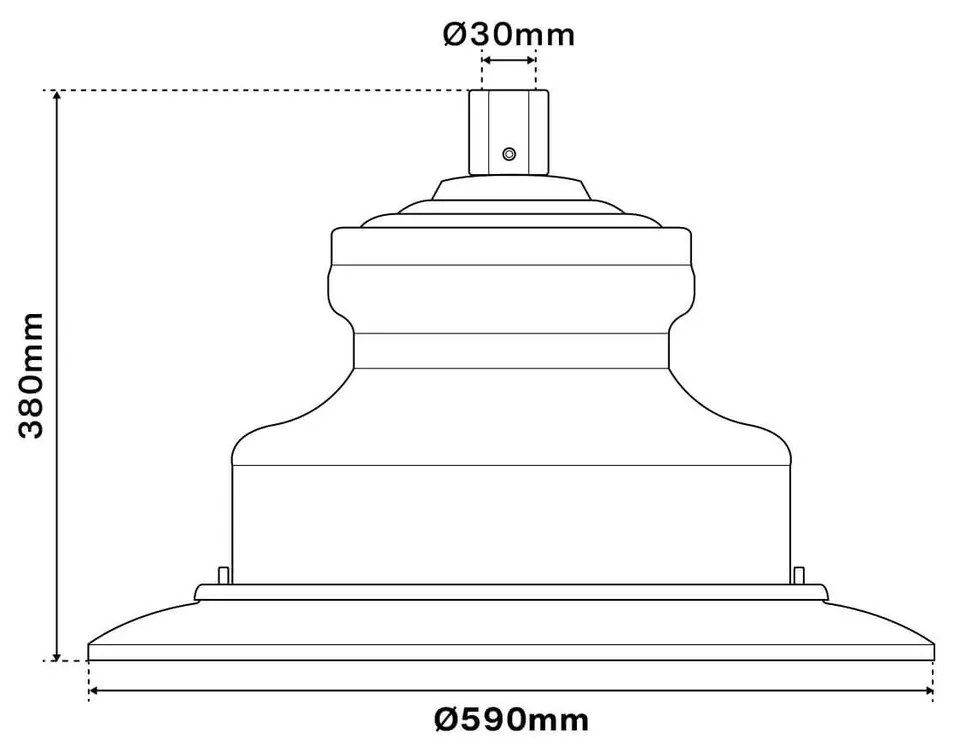 Lampione Stradale 40W LED Lumileds 120lm/w No Flickering Nero Colore Bianco Freddo 5.500 K
