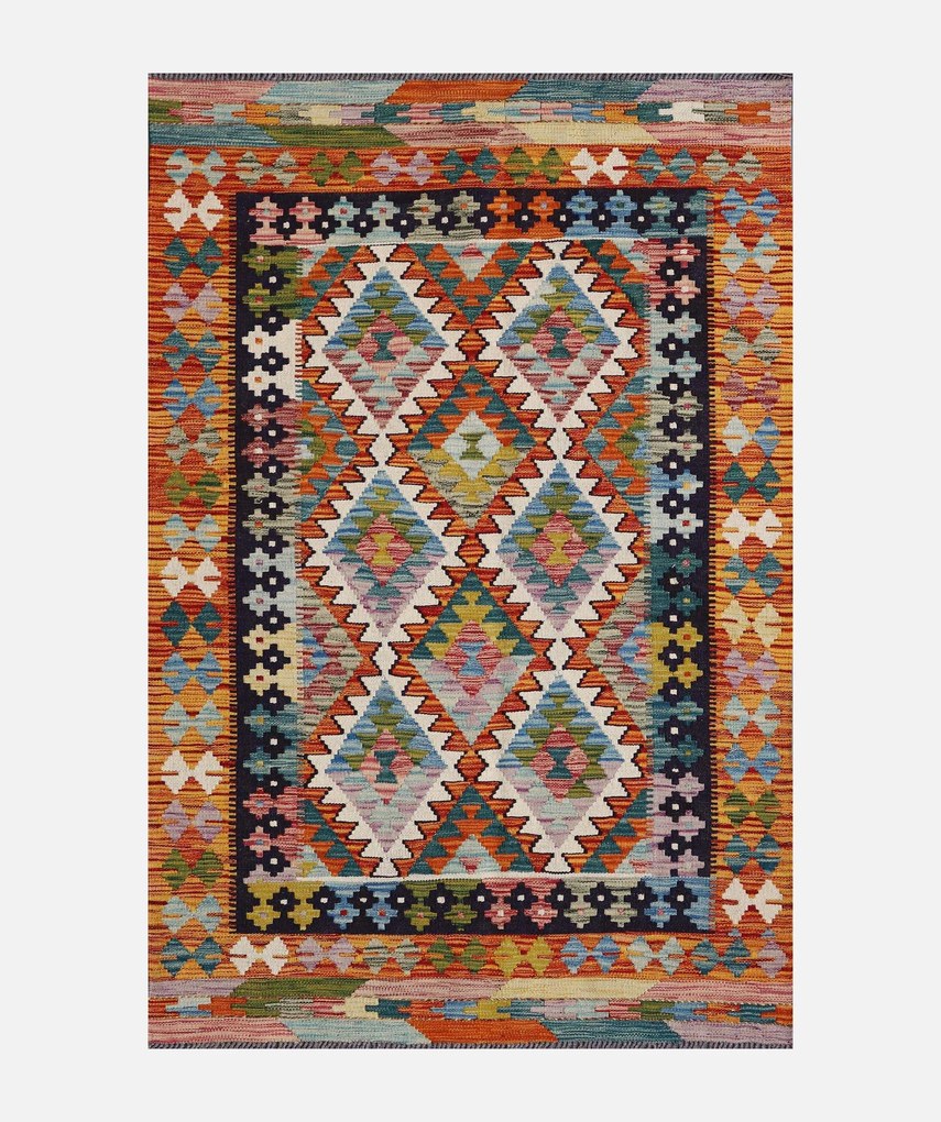 Kilim Tappeto 160x100 (Pakistan) Tessuto A Mano