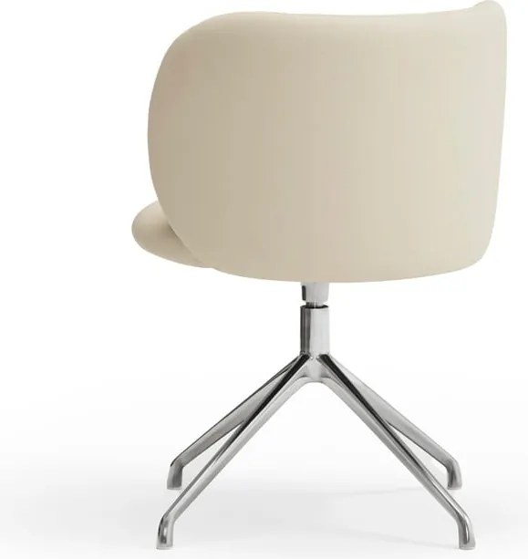 Sedia da pranzo beige in imbottito Mogi – Teulat