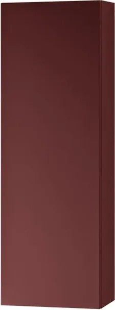 Pensile bagno Brera laccato opaco rosso jaipur, 1 anta apertura da sinistra P 17 x L 30 x H 90 cm