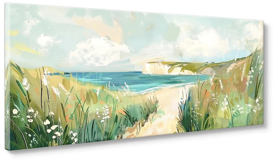 Dipinto 60x150 cm Gouache Sea – Styler