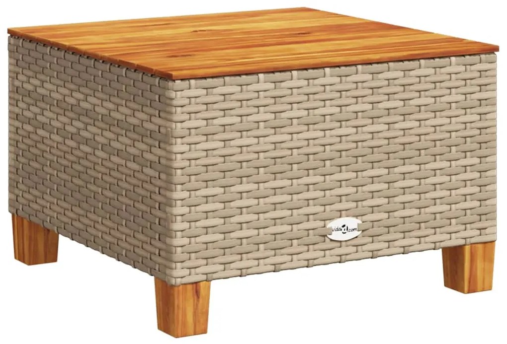 Set divano da giardino 6 pz con cuscini beige in polyrattan