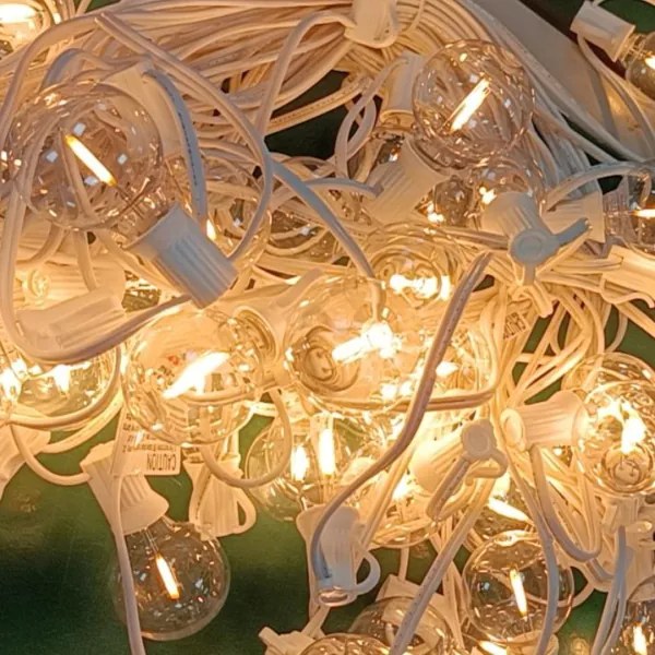 Brilagi - Catena decorativa LED da esterno GIRLANDA 25xE12 20m bianco IP44 bianco caldo