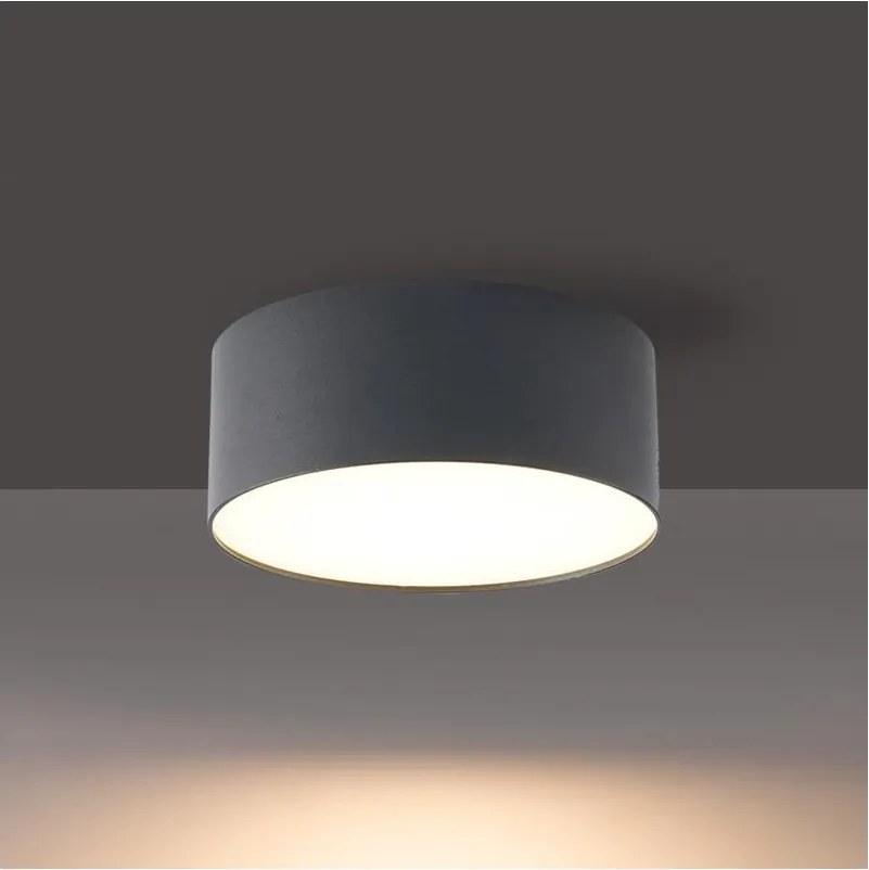 Brilagi - Plafoniera LED da soffitto per bagno FORIS LED/9W/230V Ø 9 cm antracite IP44
