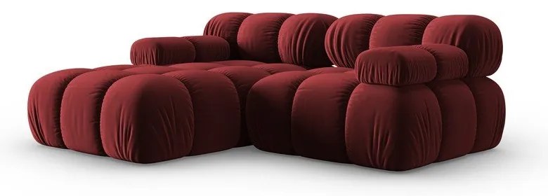 Divano in velluto rosso 191 cm Bellis - Micadoni Home