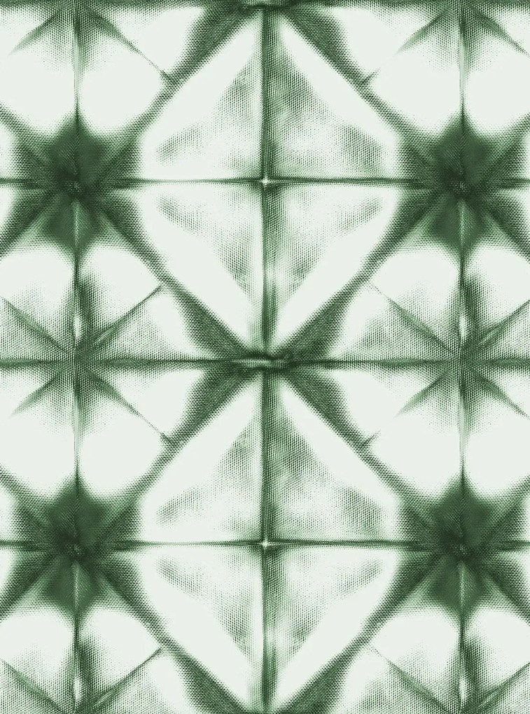 Rebel Walls Tapete Tie Dye Kaleidoscope - Green