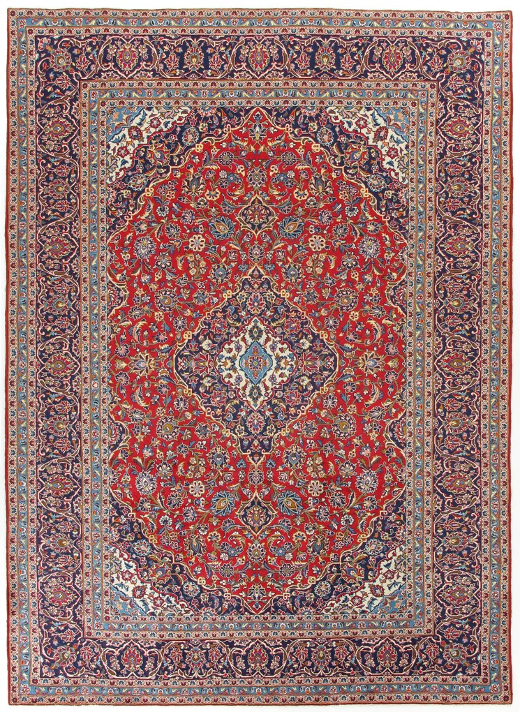 Kashan Tappeto 240x350 (Iran) Annodato A Mano