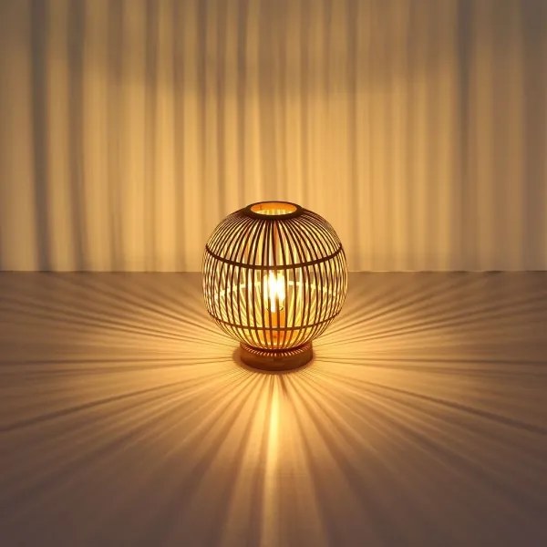 Globo 15368T - Lampada da tavolo HILDEGARD 1xE27/60W230V bambù