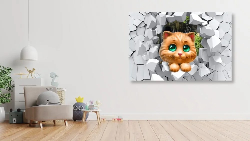 Quadro su tela – Gattino adorabile