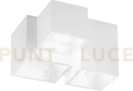 Plafoniera-faretto foster bianca 3 luci attacco gu10 24x23x15cm in ...
