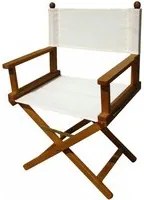 Sedia da giardino regista in tessuto