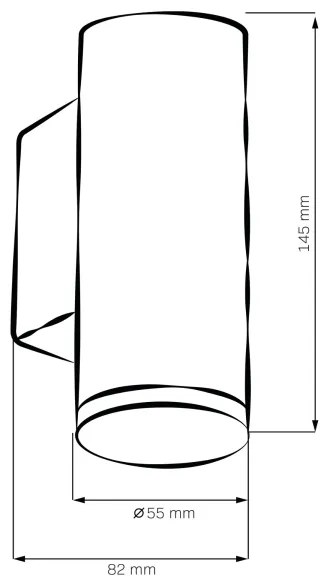 Applique da bagno dimmerabile LED RGBW TURYN 1xGU10/4,8W/230V IP44 č