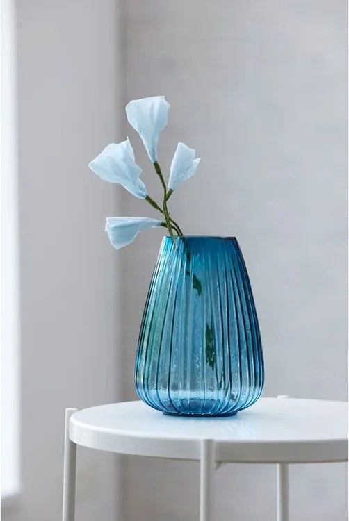 Vaso in vetro blu scuro Kusintha - Bitz