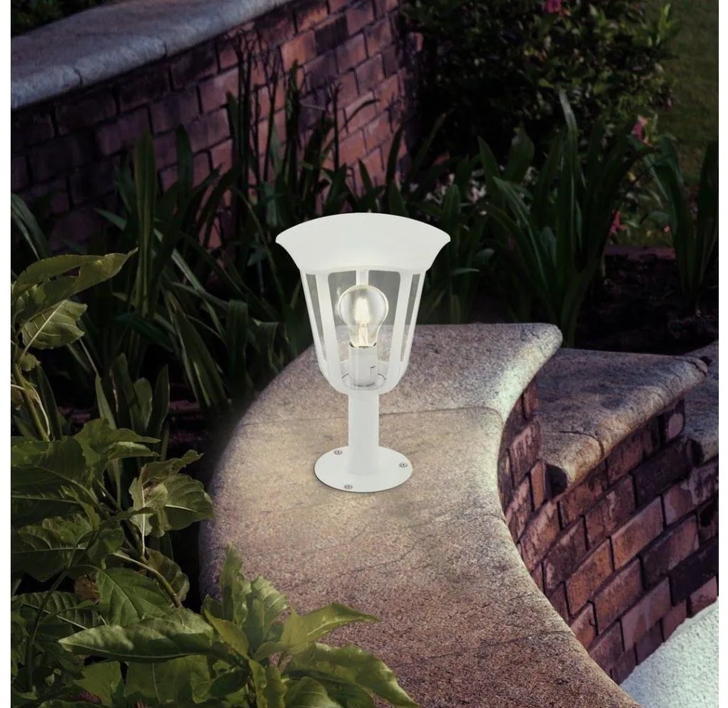 Eglo 98117 - Lampada da esterno MONREALE 1xE27/60W/230V IP44 altezza 335 bianco