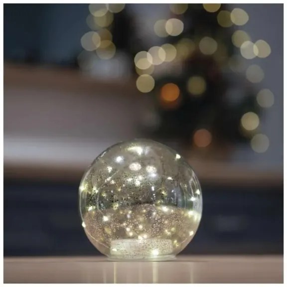 Decorazione natalizia LED — 20 LED, alimentazione 3x AA, sfere Ø 15 cm