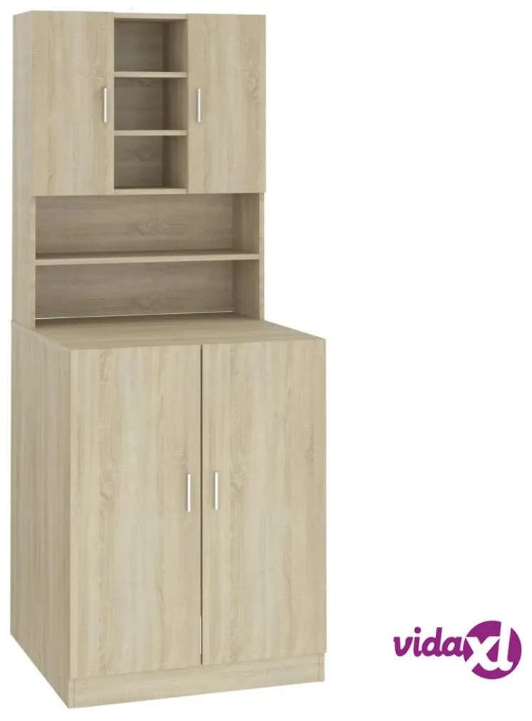 vidaXL Mobile per Lavatrice Rovere Sonoma