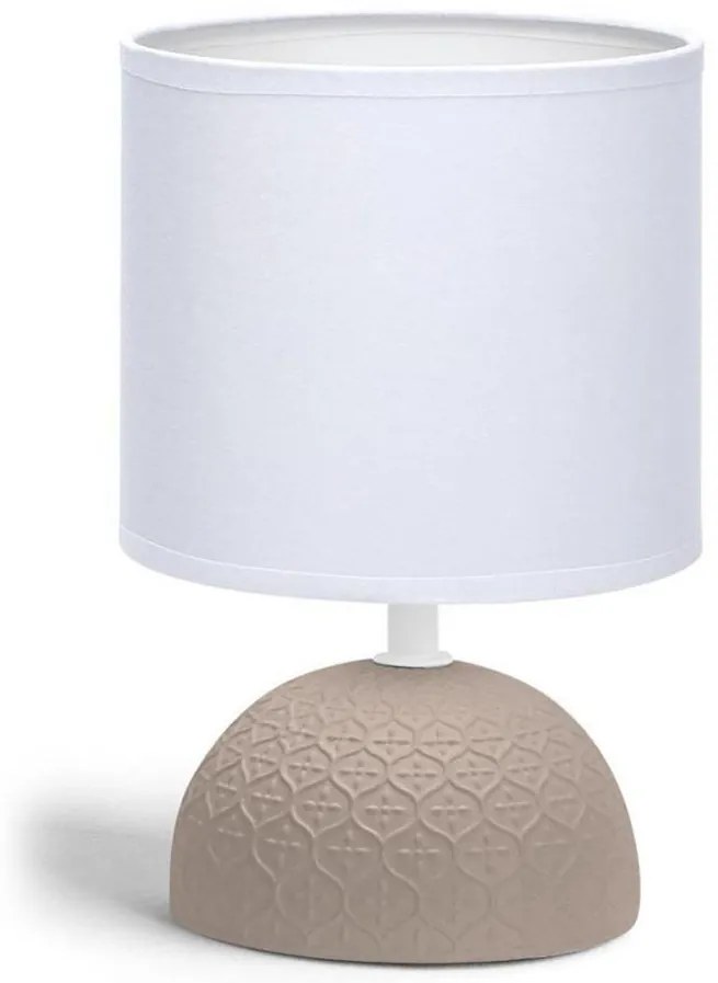 Aigostar - Lampada da tavolo 1xE14/40W/230V marrone/bianco