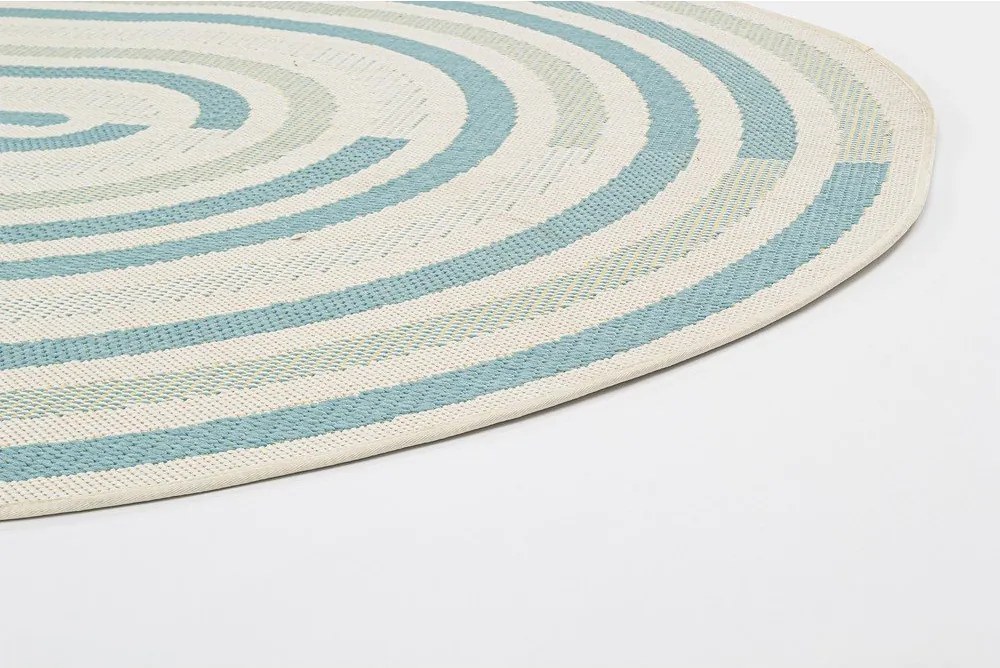 Tappeto da interno/esterno blu/color crema 160x229 cm Nour – Bizzotto