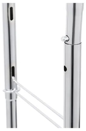 Appendiabiti a piantana mobile LINEA, argento