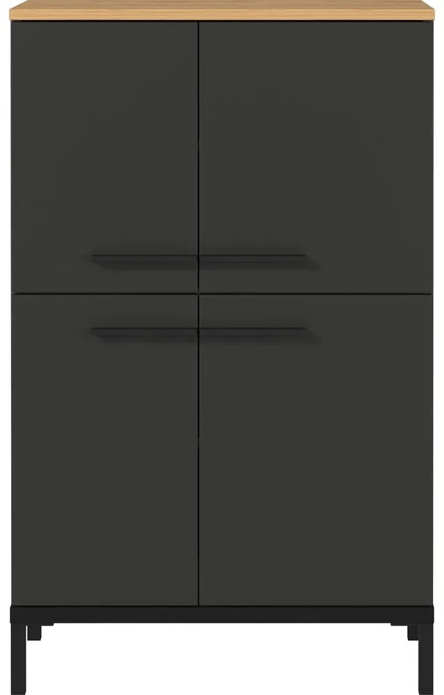 Mobile bagno alto grigio scuro in rovere 60x97 cm Yonkers - Germania