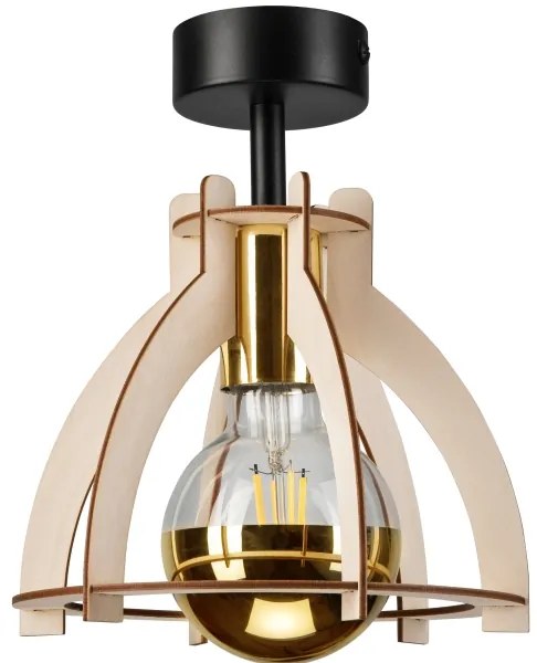 Lampadario a plafone LANDO 1xE27/15W/230V faggio