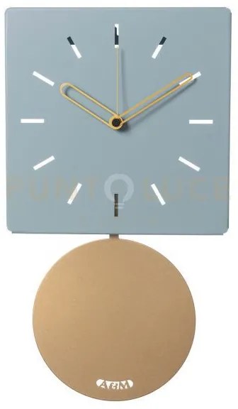 Orologio da parete di design grace pendolo verde marino