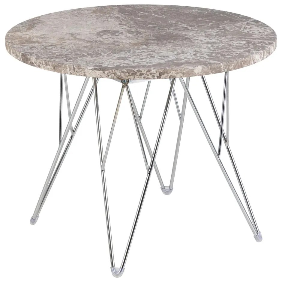 Tavolino rotondo in marmo ø 55 cm Prunus - Actona