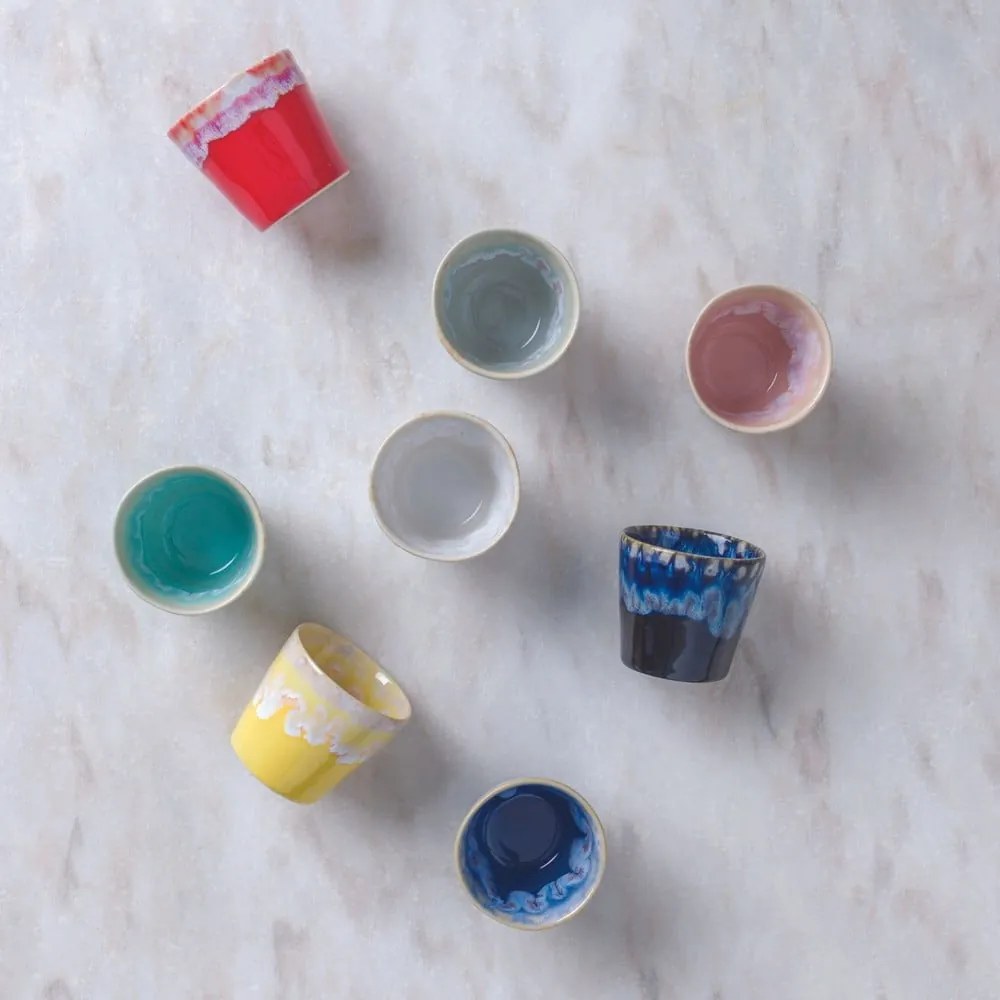 Tazza da espresso in gres rosso e bianco, 90 ml Grespresso - Costa Nova